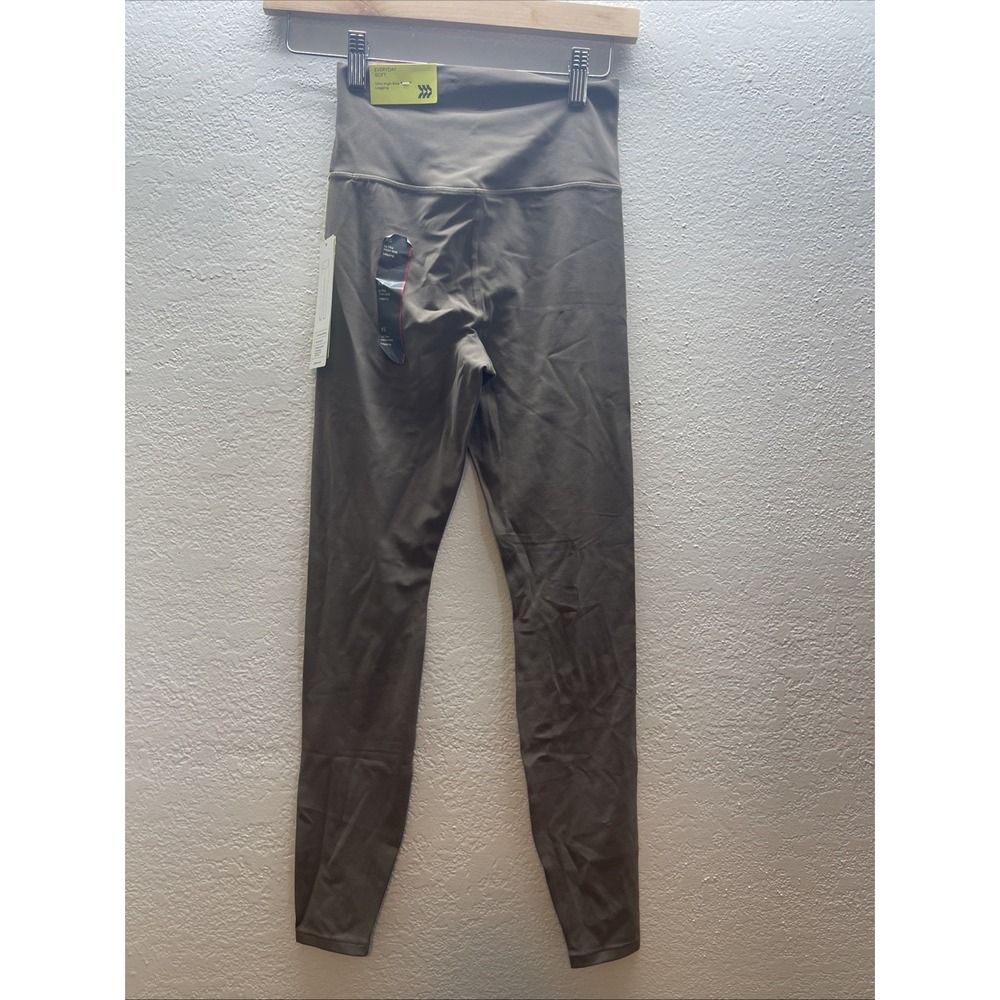 NWT ALL IN MOTION‎ XS Everyday Soft Ultra High Rise Leggings TAUPE UPF 50+ NEW